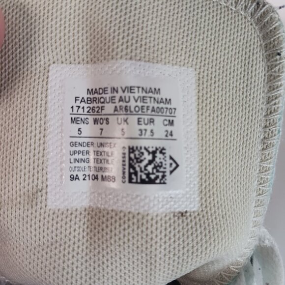 Converse All Star Hi-Top Sneakers Chuck Taylor Unisex Men 6/ Women 7 Turquoise - Picture 2 of 13